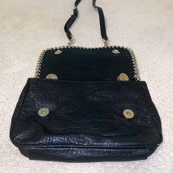 Guess Black Leather Crossbody with Gold Detail - Picture 5 of 6